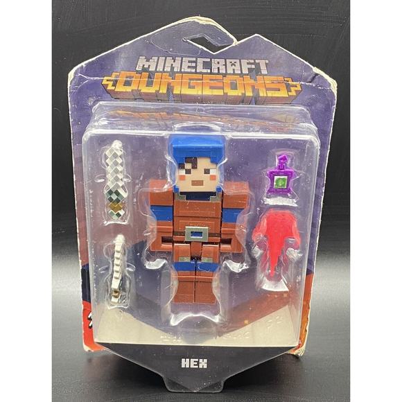 Minecraft Dungeons HEX 3.25 Inch Action Figure Set with Accessories - Picture 1 of 7